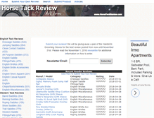 Tablet Screenshot of horsetackreview.com